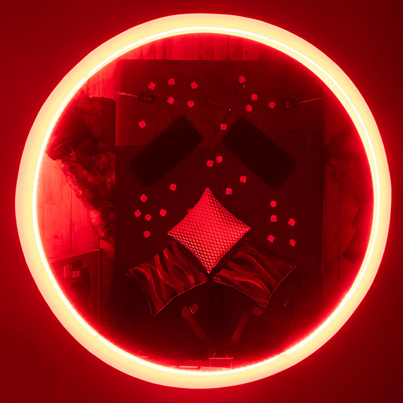 miroir au plafond de la love room Genève, savoie, haute savoie, Annecy, ain, france